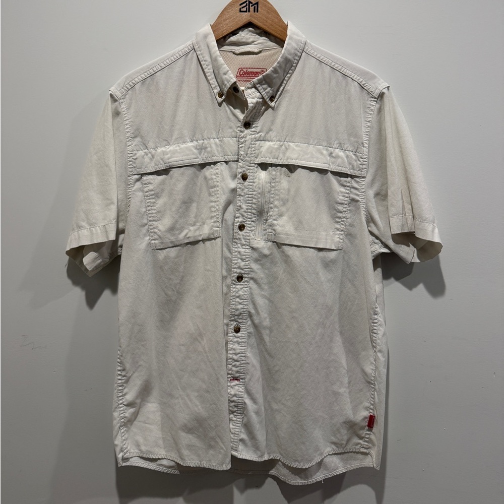Coleman Men's White Outdoor Button Down Shirt